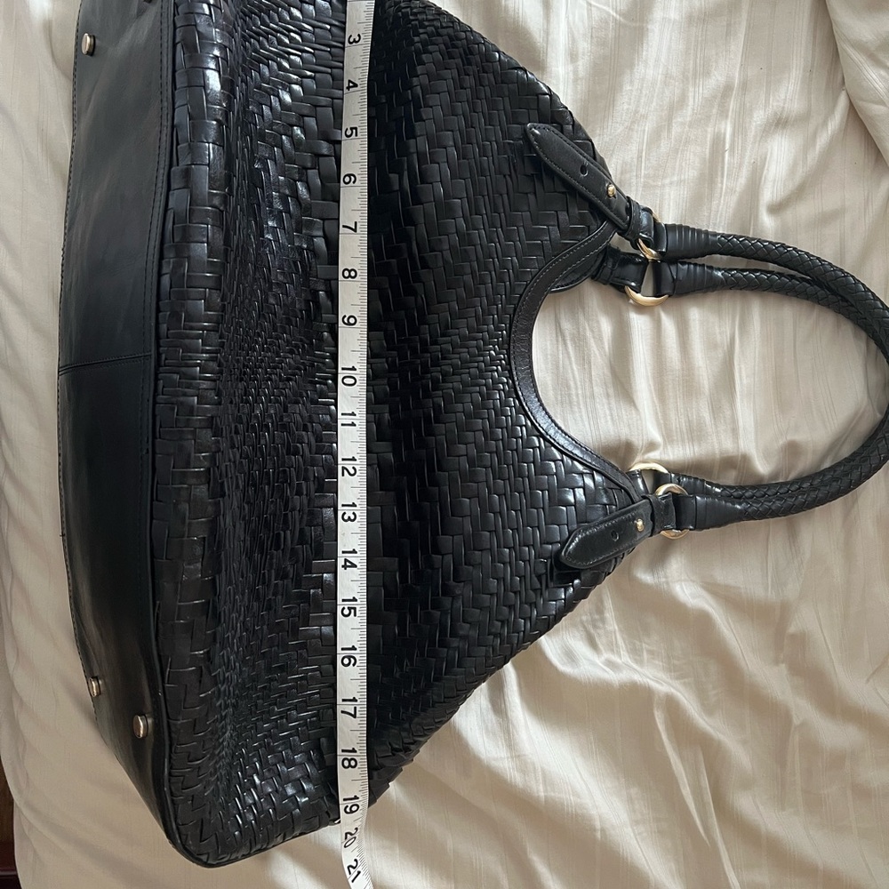 Cole haan basket weave handbag